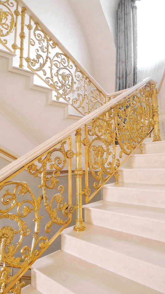 ограждение "Верона". литое из золотистой бронзы