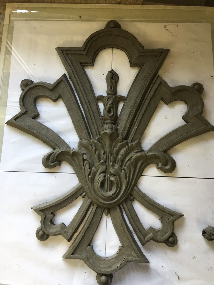 литое ограждение для центрального входа в дом. От проекта до воплощения.