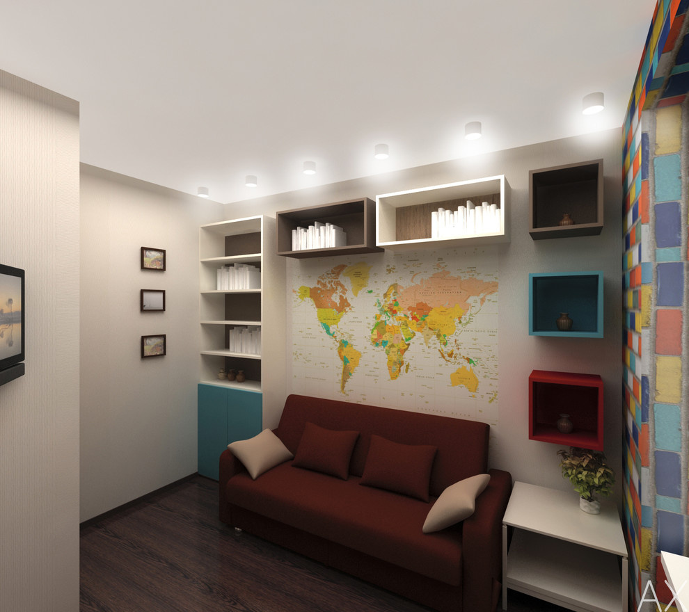 Интерьер с бирюзовым цветом