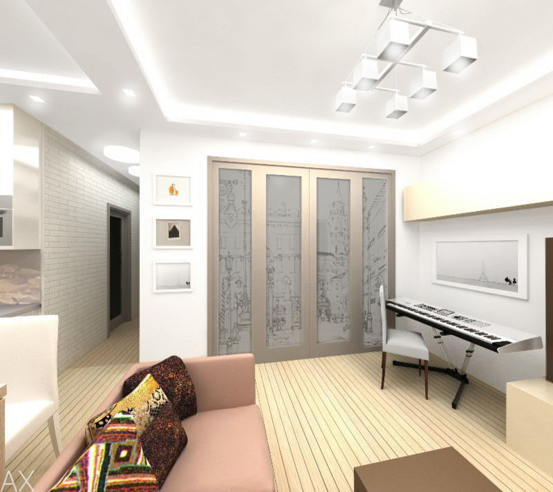 Обложка проекта: Интерьер с элементами лофта