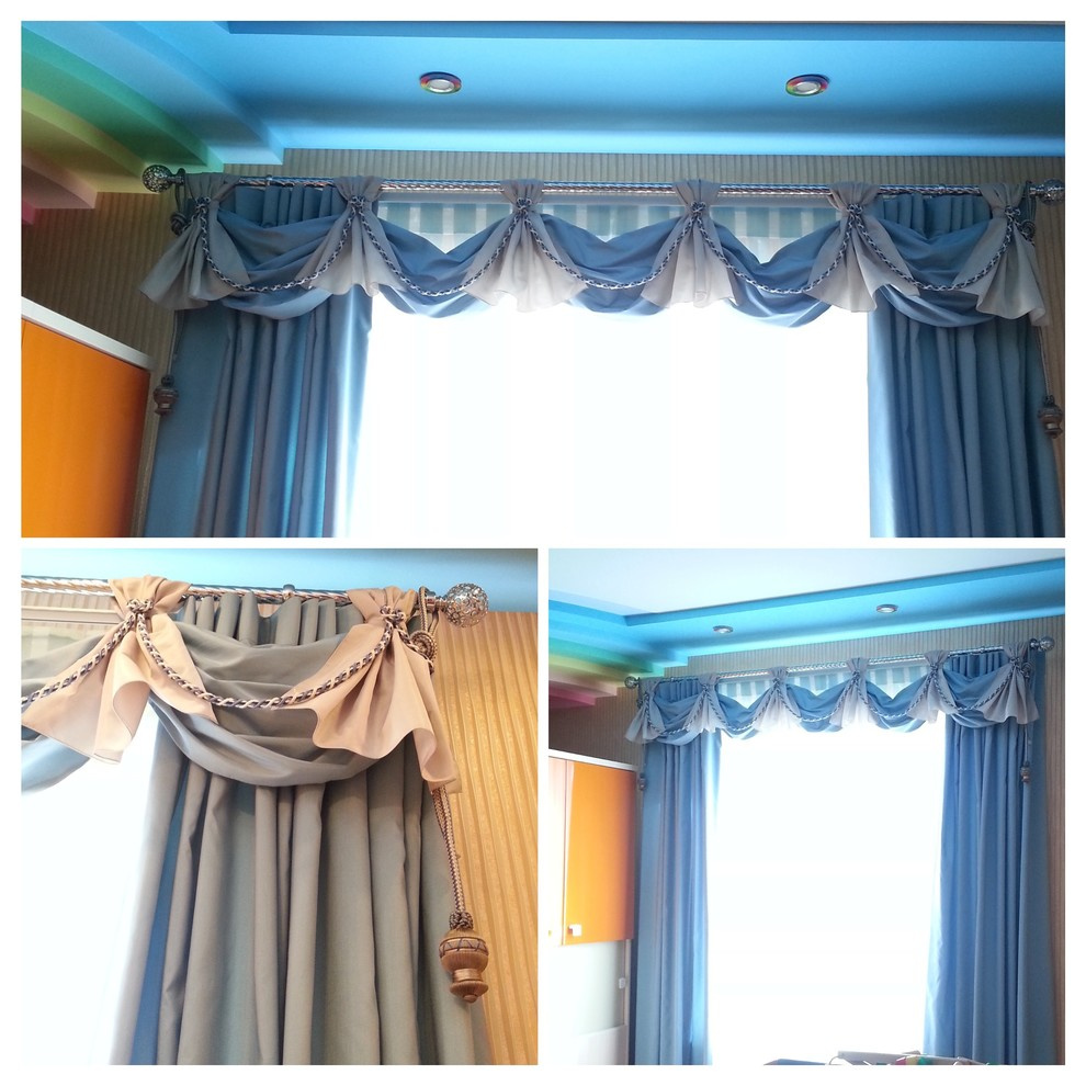 Сложные модели штор: крой, декор, установка