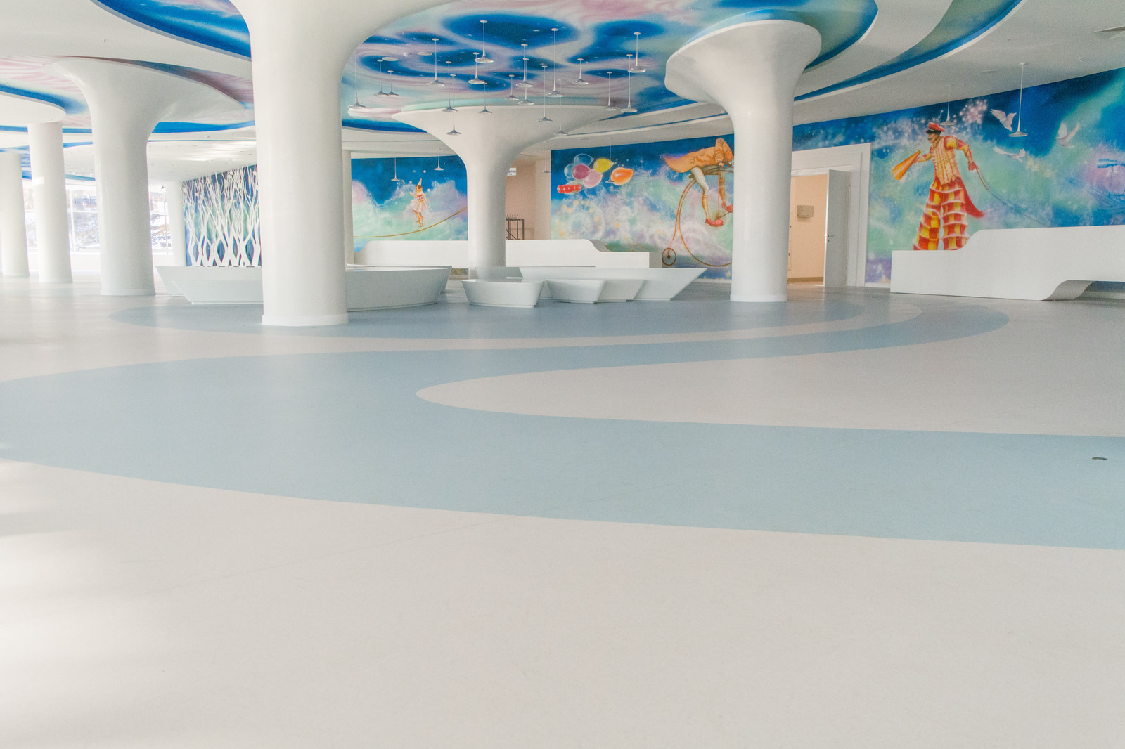 Поставка и укладка напольных покрытий: Владивостокский государственный цирк