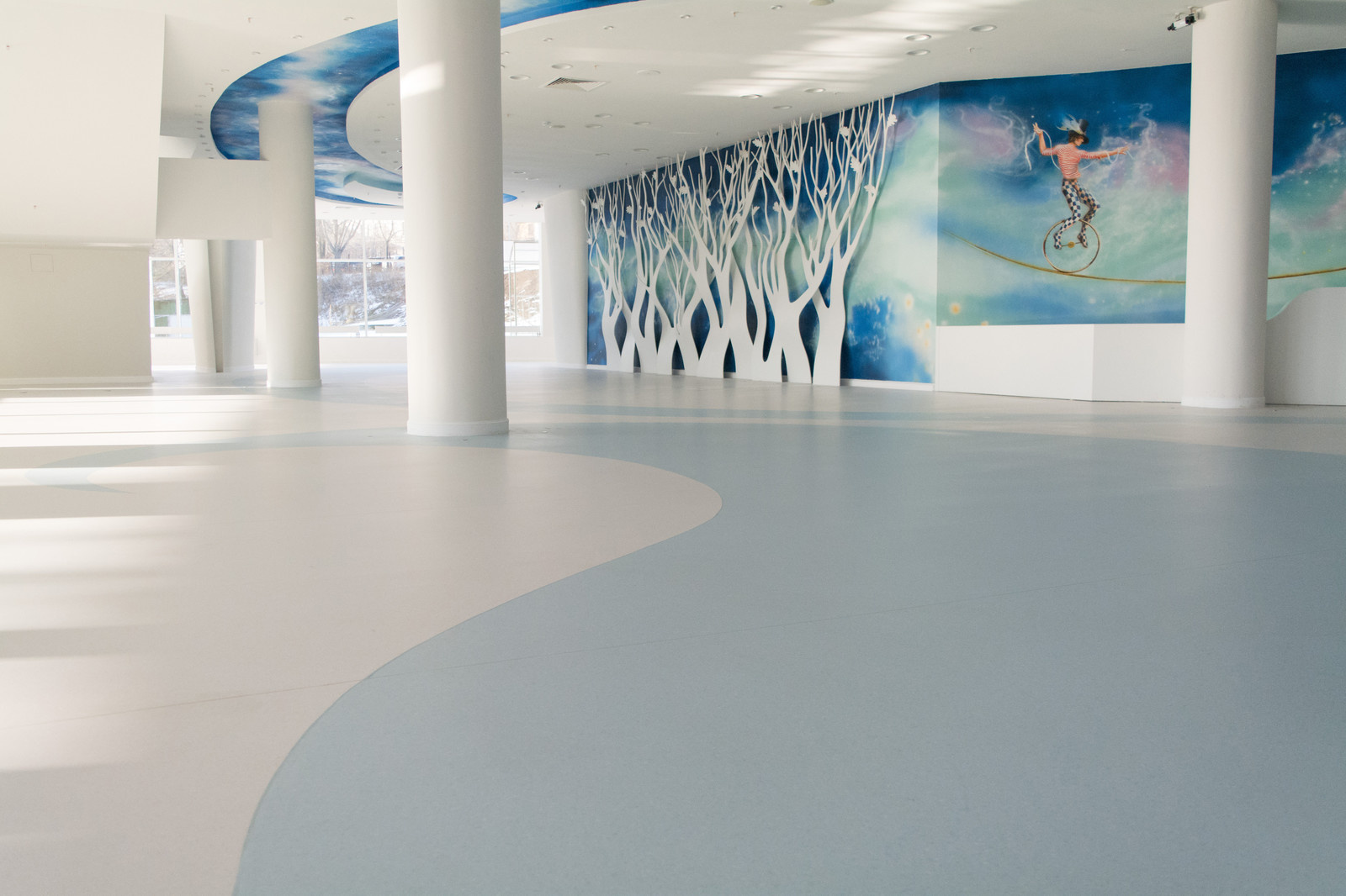 Поставка и укладка напольных покрытий: Владивостокский государственный цирк