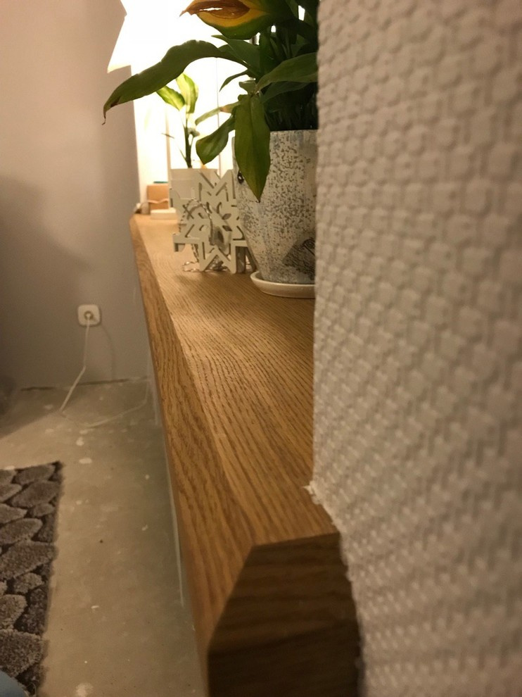 Подоконник коллекция "Classic" шпон дуб, профиль Эмполи