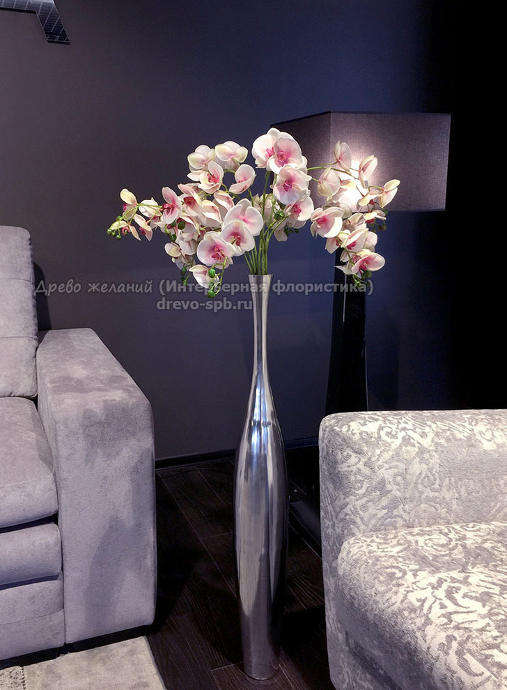 Композиции из искусственных орхидей