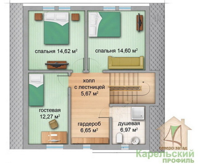 Обложка проекта: Каркасный дом Сайма