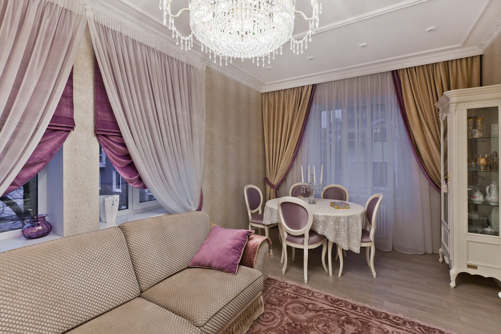 Ар-деко и лавандовое настроение на 130 кв.м.