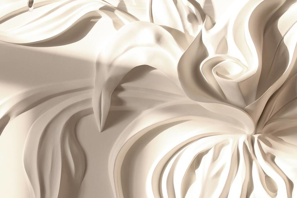 Изготовление барельефа на колонне и стене в частном доме.