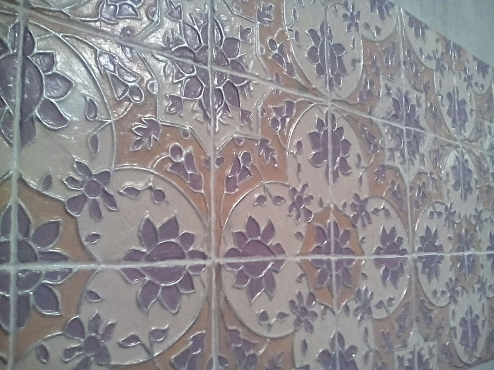 Изготовление гипсовой плитки для кухонного фартука