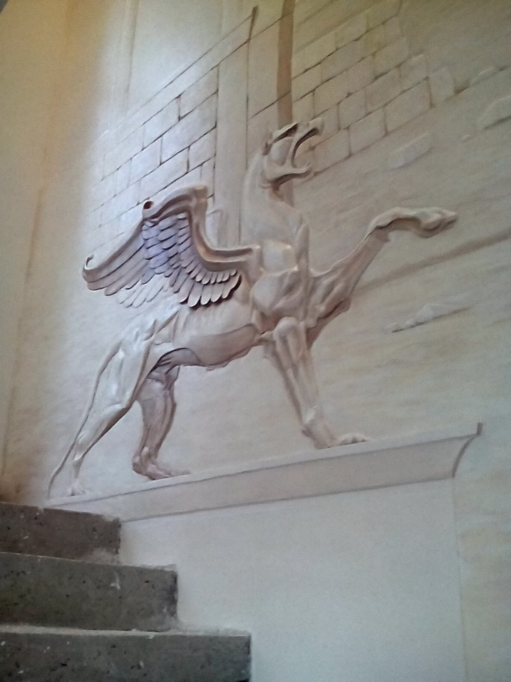 Обложка проекта: Изготовление барельефа с монохромной росписью