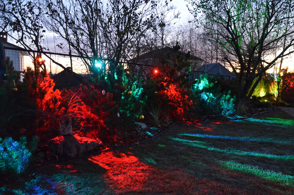 Декоративное  освещение сада