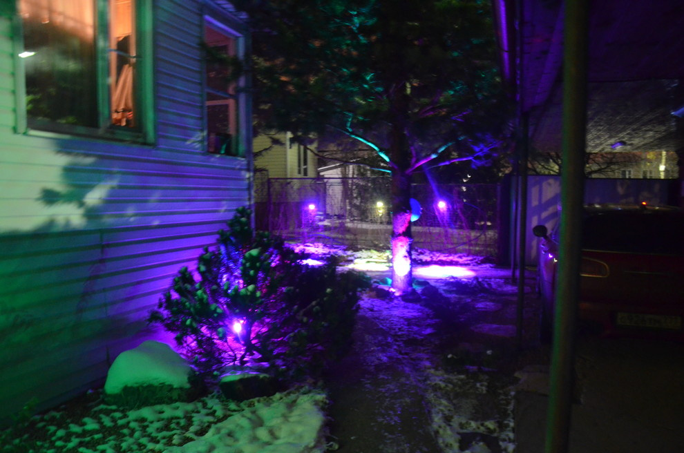 Декоративное  освещение сада