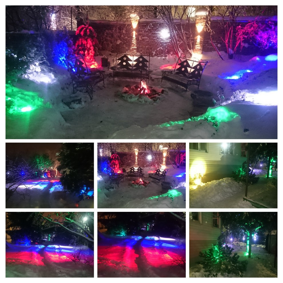 Декоративное  освещение сада