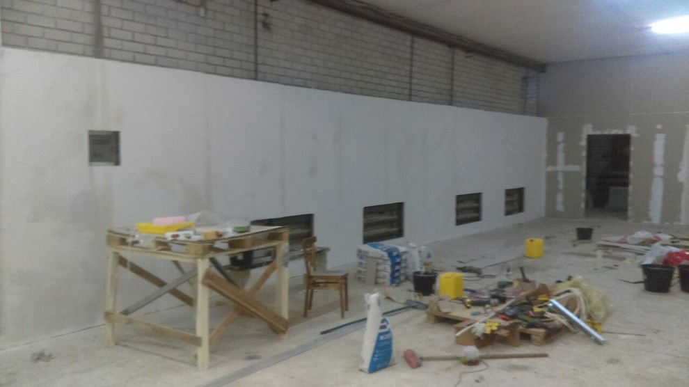 Обустройство тех.помещения и разделение на зоны.