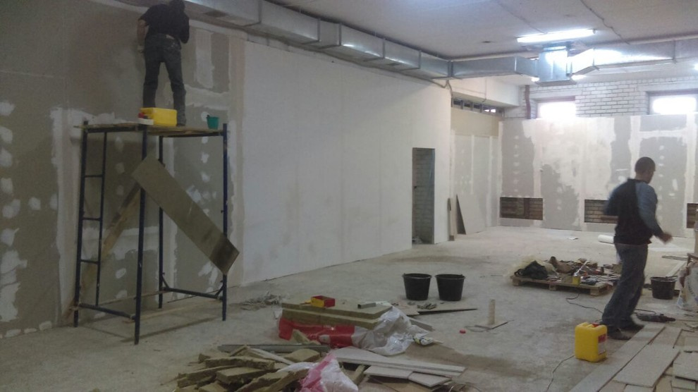 Обустройство тех.помещения и разделение на зоны.