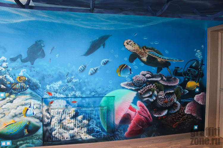 Обложка проекта: Подводный мир в детской