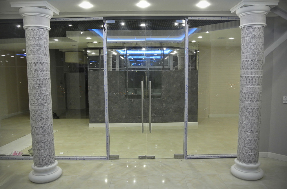 Роспись колонн в бизнес центре "Республика"