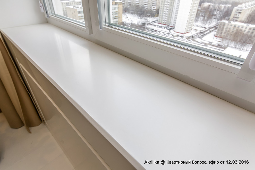 Подоконник и радиатор из искусственного камня Akrilika (Акрилика) Glacier White