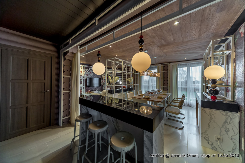 Столешница и барная зона из искусственного камня Akrilika (Акрилика)