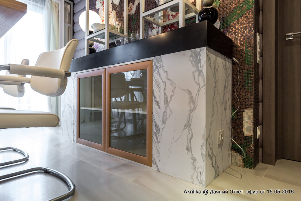 Столешница и барная зона из искусственного камня Akrilika (Акрилика)