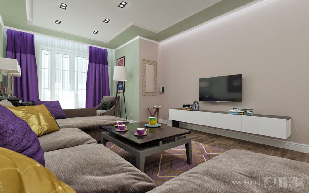 Обложка проекта: PLAYING WITH COLORS - гостиная