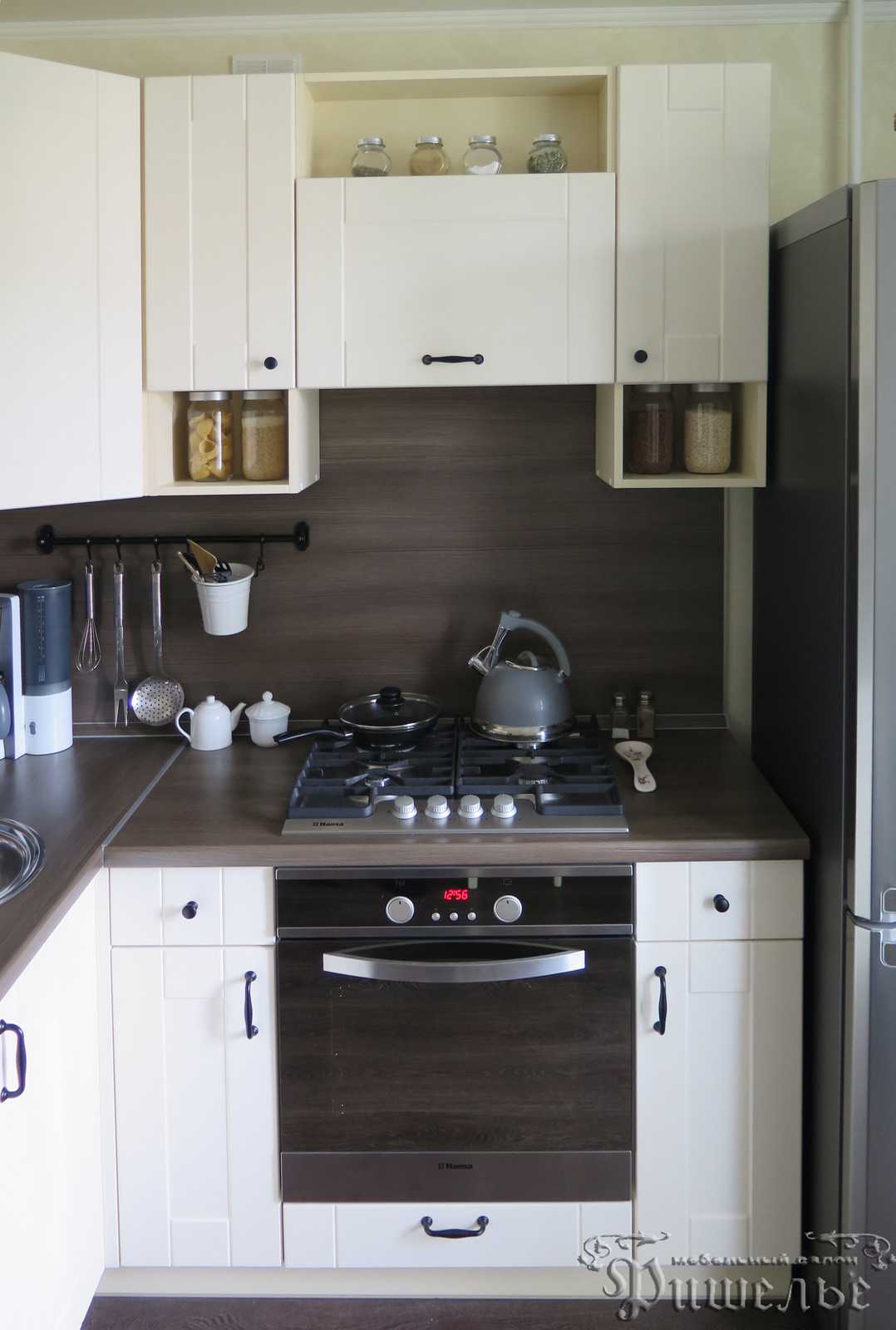 Небольшая кухня в скандинавском стиле по ул. Комсомольской, 47