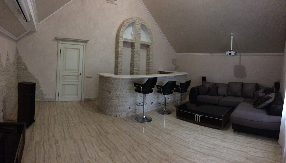 Домашний кинотеатр в lounge-зоне
