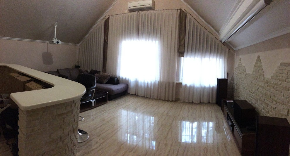 Домашний кинотеатр в lounge-зоне