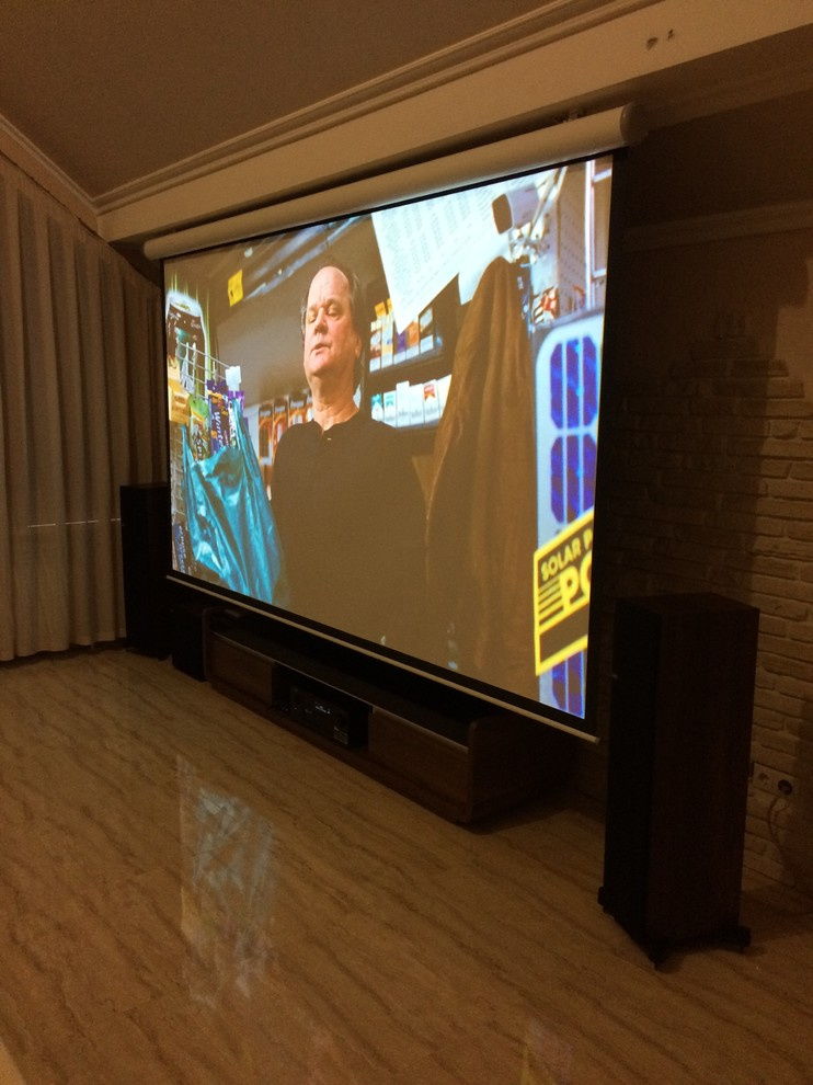 Домашний кинотеатр в lounge-зоне