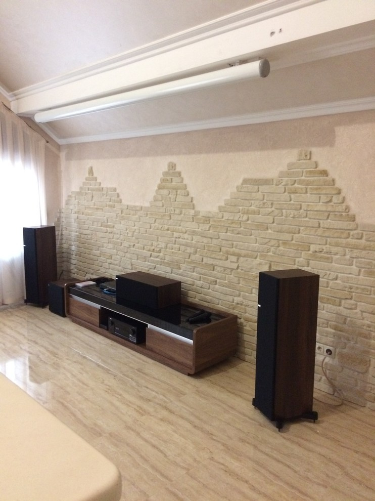 Домашний кинотеатр в lounge-зоне