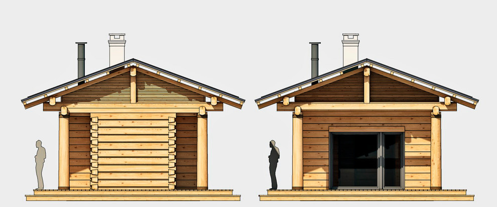 Обложка проекта: Каркасно-рубленая баня