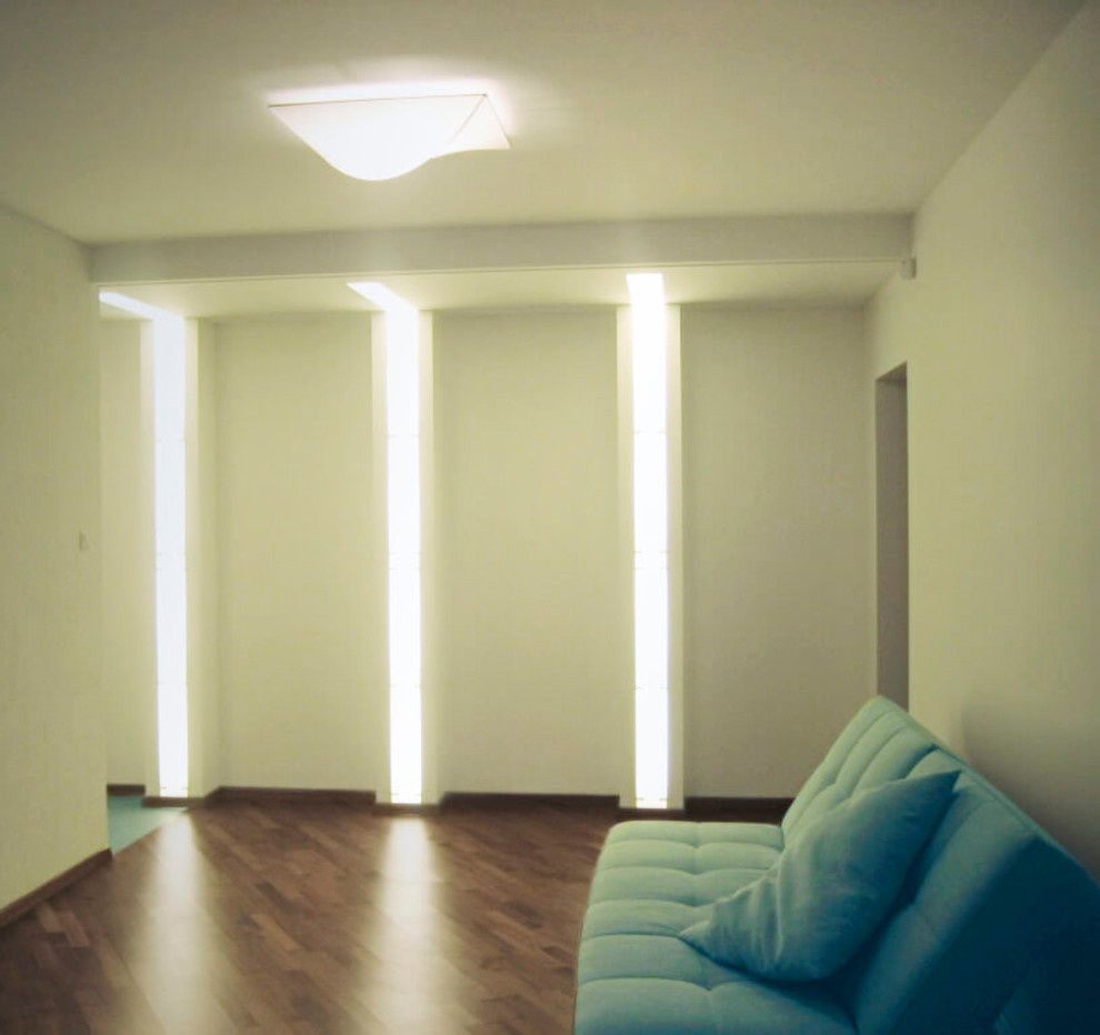 Гостиная в кв. на пр. Энгельса, дизайнер Екатерина Билозор