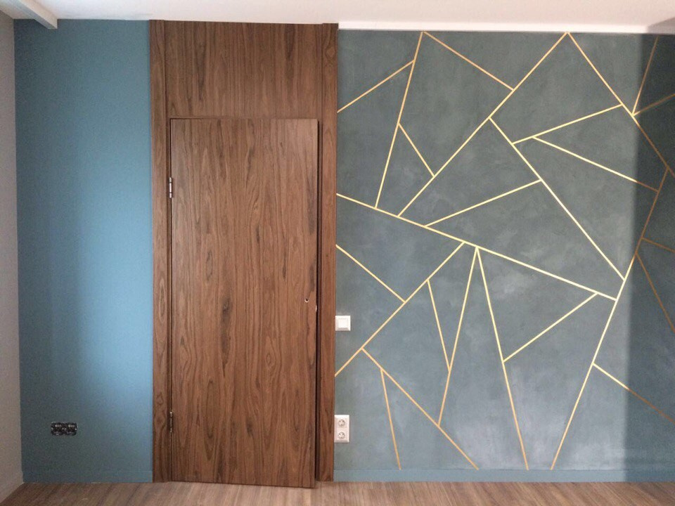 Обложка проекта: Оформление акцентной стены по проекту дизайнера Натальи Детковой