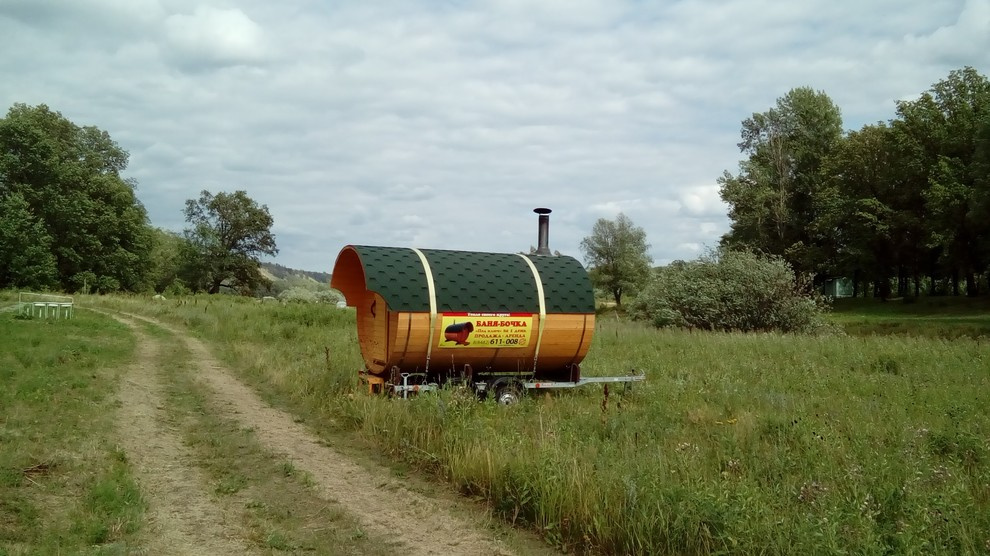 Баня-бочка мобильная