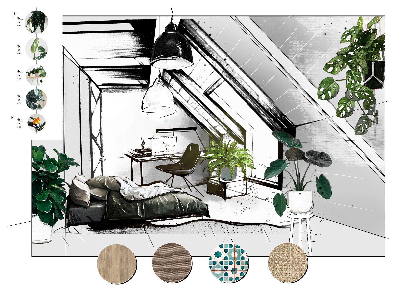 Эскизы, коллажи, наброски