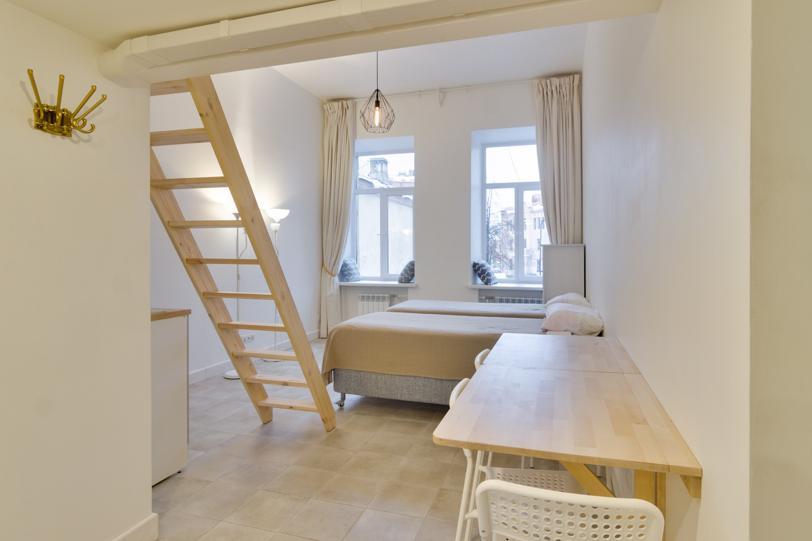 Студия со вторым ярусом для Airbnb