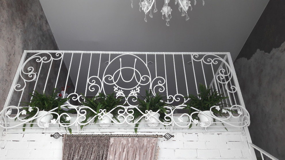 Двухэтажная спальня в загородном доме