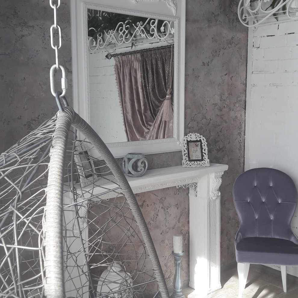 Двухэтажная спальня в загородном доме