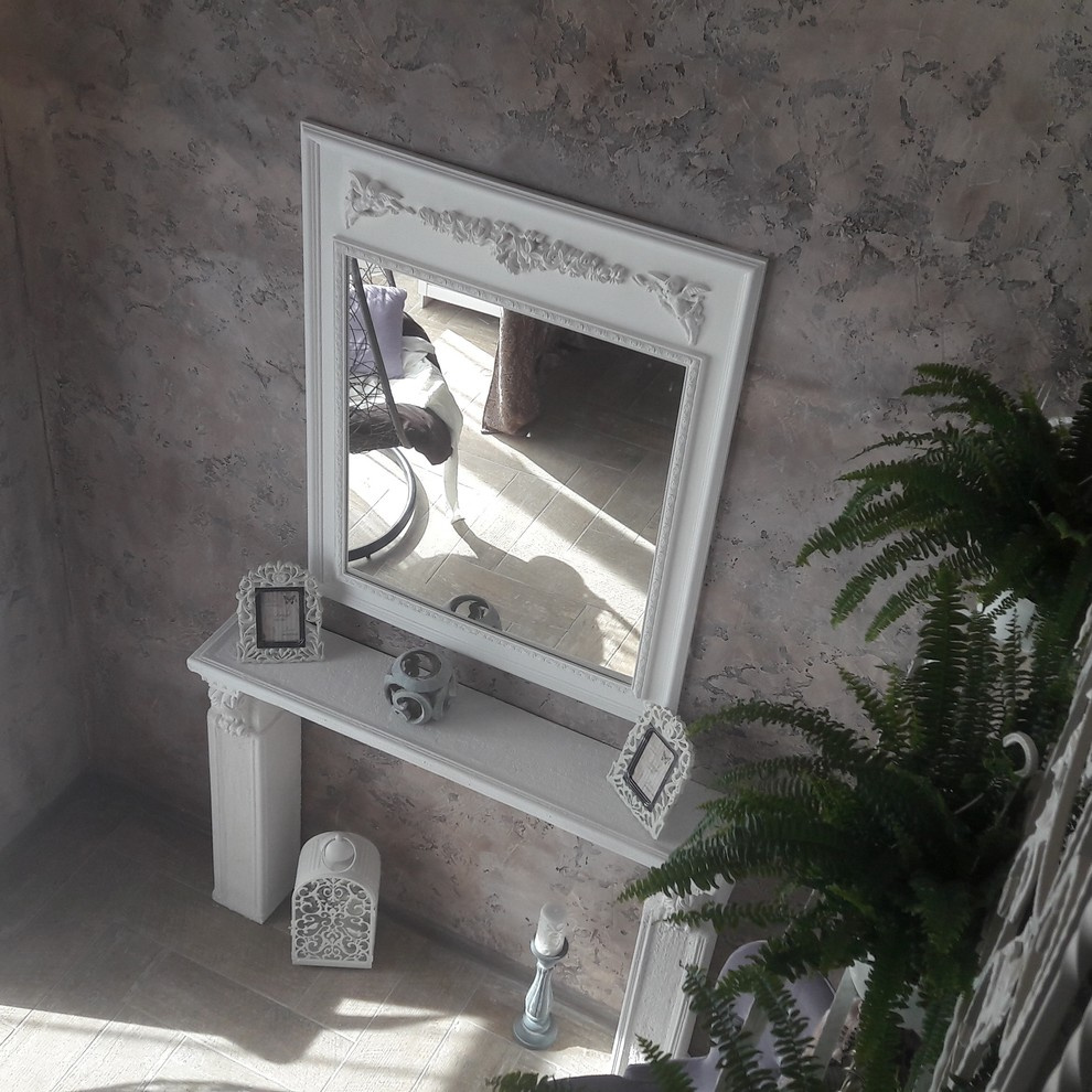 Двухэтажная спальня в загородном доме