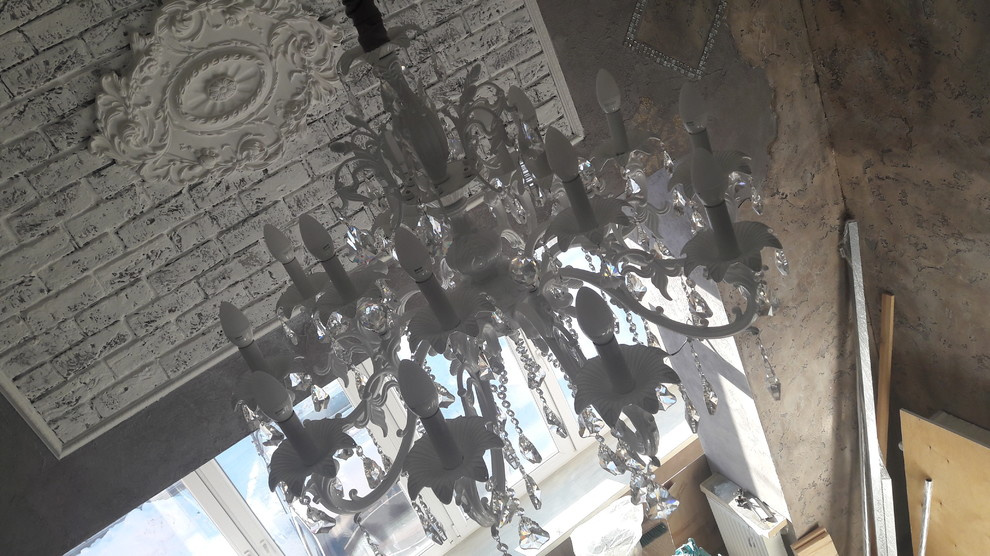 Двухэтажная спальня в загородном доме