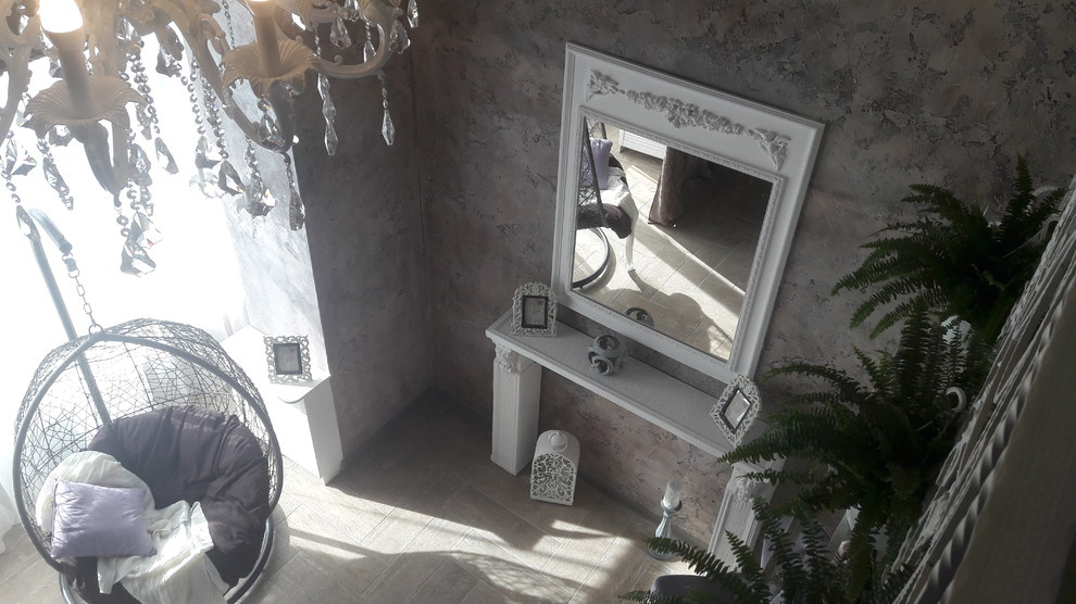 Двухэтажная спальня в загородном доме