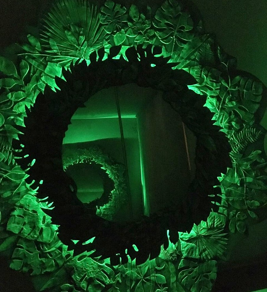 Обложка проекта: зеркальное панно с подсветкой "Лесная Мандала"