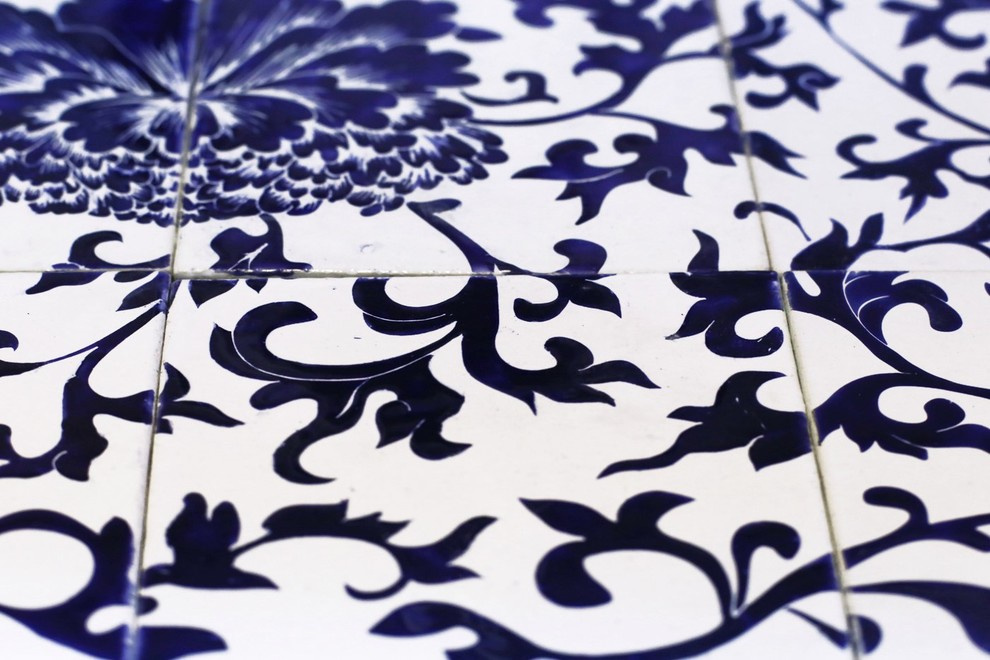 Фартук с использованием старинного китайского орнамента.