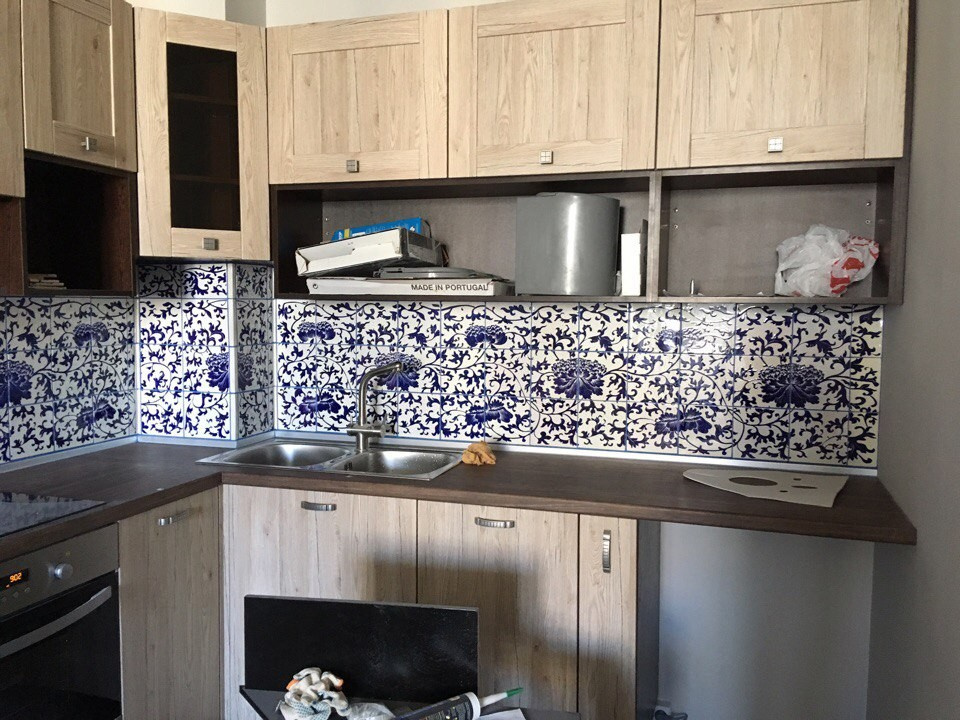 Фартук с использованием старинного китайского орнамента.