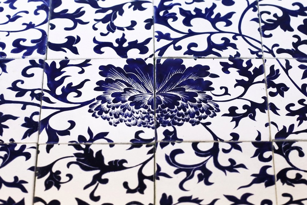 Обложка проекта: Фартук с использованием старинного китайского орнамента.