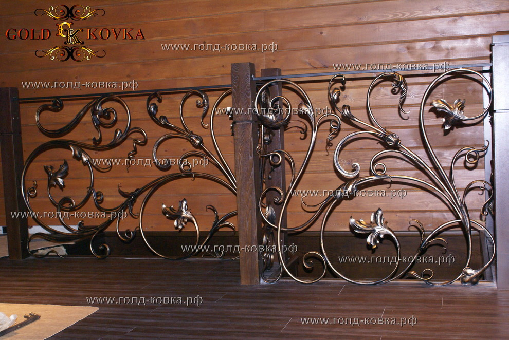 Лестничный марш (перила внутри дома)