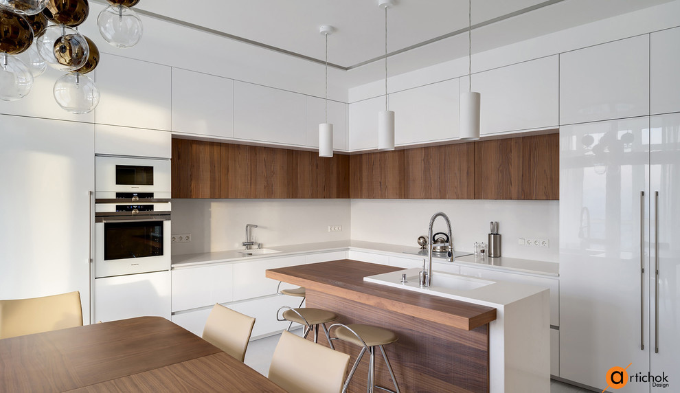 Идеи дизайна белой кухни