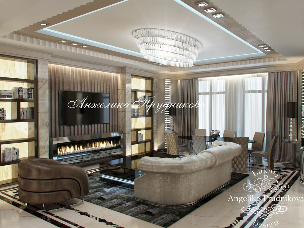 Дизайн квартиры в стиле арт-деко в ЖК «Садовые кварталы»
