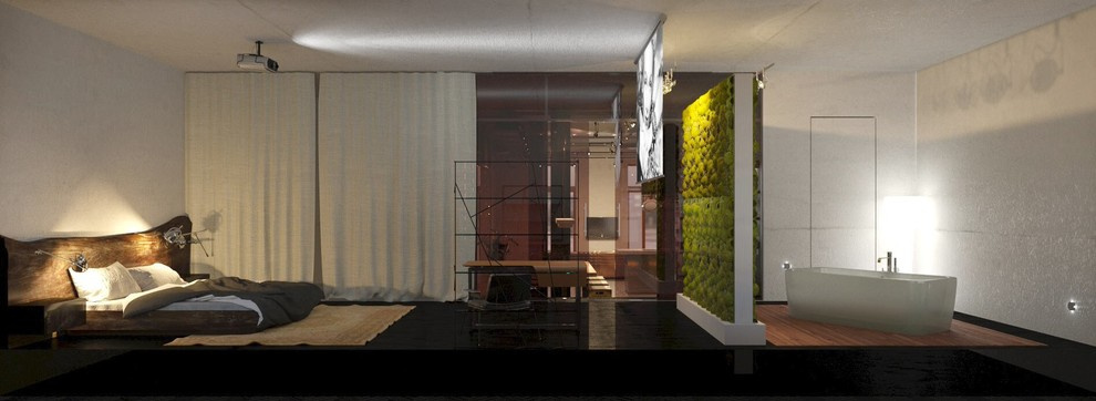 Мужские апартаменты в пространстве лофт