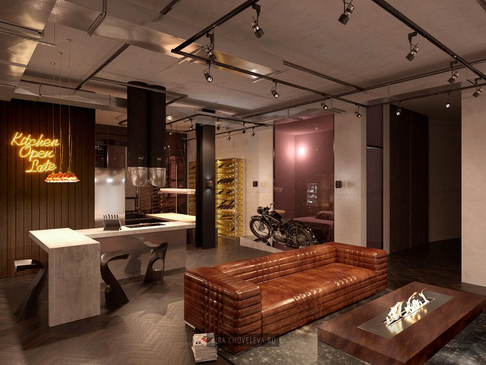 Обложка проекта: Мужские апартаменты в пространстве лофт
